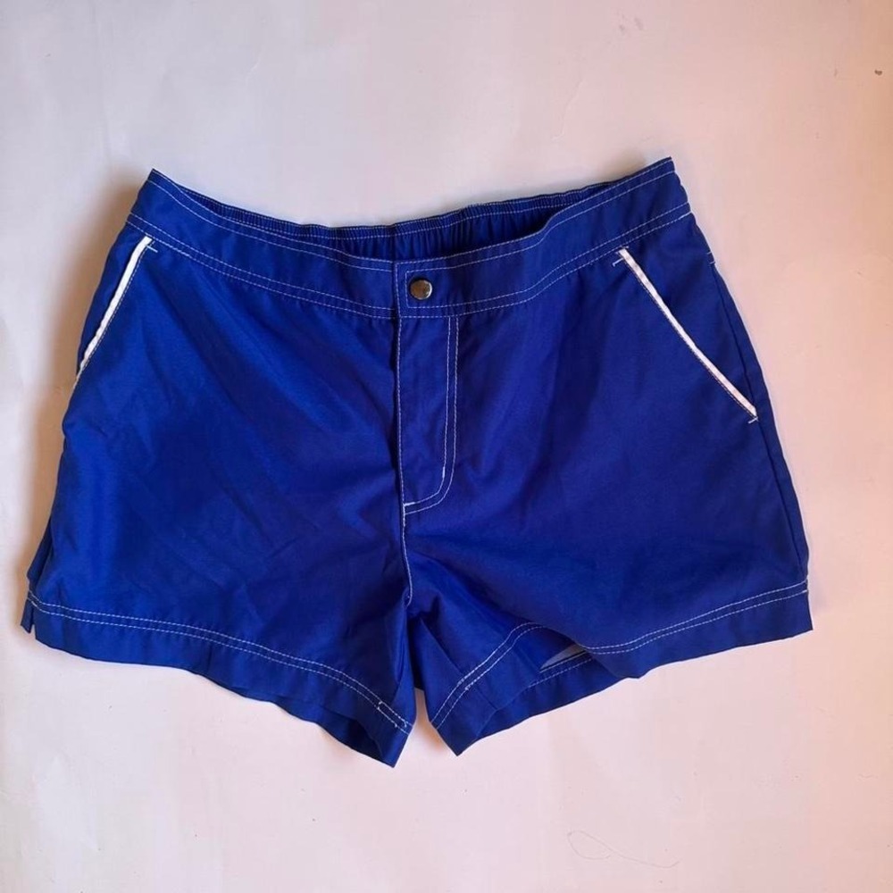 Y2K Faded Glory Swim/ Beach Shorts‎ igj white stitching ✨